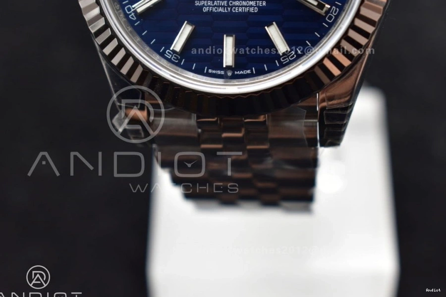 1:1 VS 904L DateJust SS Blue VSF 126334 Bracelet Fashionable Dial Best Jubilee Checked 617 41 Edition on 0704
